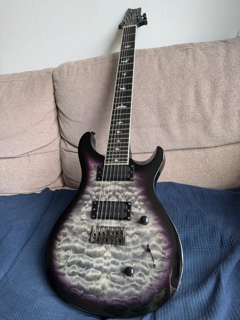 PRS SE Mark Holcomb 7-string guitar, Ophalen, Zo goed als nieuw, Solid body, Paul Reed Smith