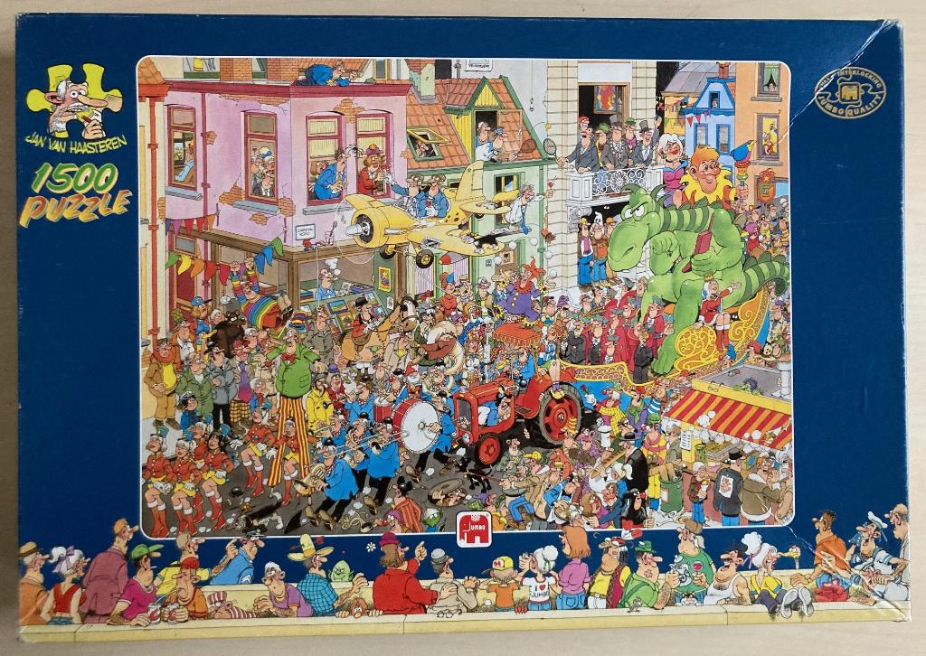 Jan van Haasteren 'Carnaval', 1500 stukjes, Ophalen of Verzenden, 500 t/m 1500 stukjes, Gebruikt, Legpuzzel