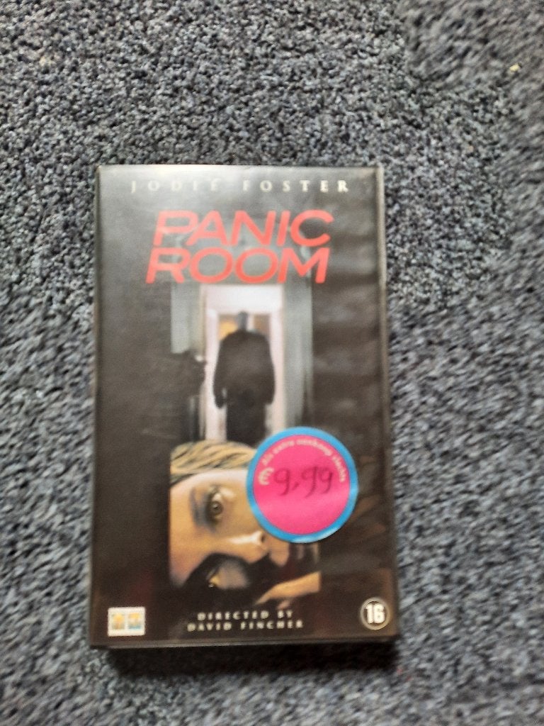 PANIC ROOM! Thriller met Jodie Foster e.v.a Op VIDEO!, Vanaf 16 jaar, Ophalen of Verzenden, Zo goed als nieuw, Thrillers en Misdaad