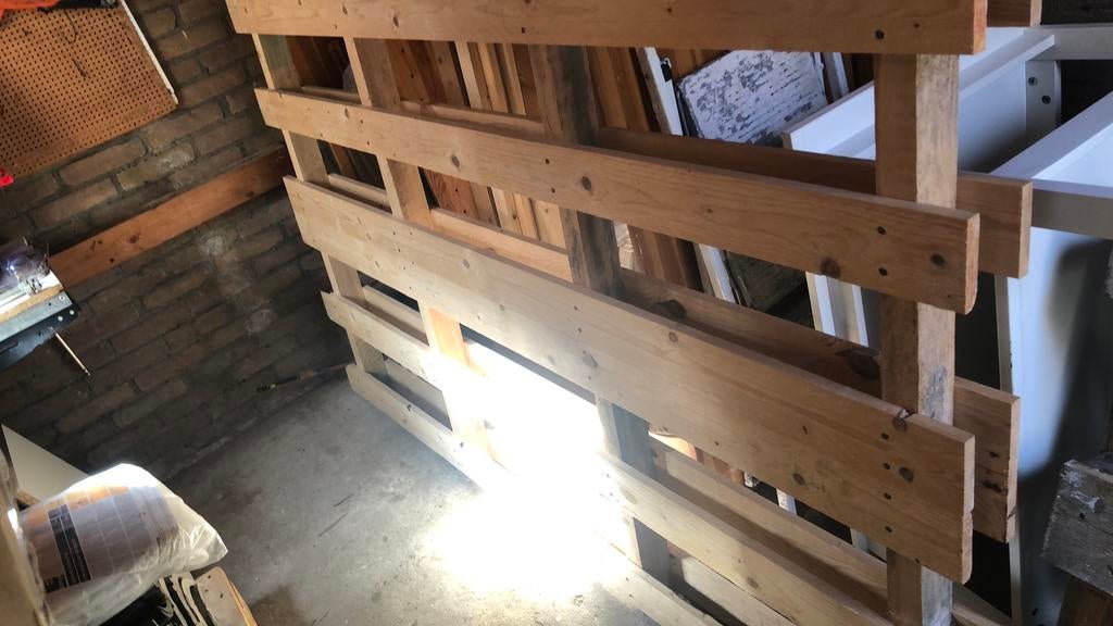Grote pallet nieuw hout (bed van maken), Ophalen of Verzenden, Zo goed als nieuw