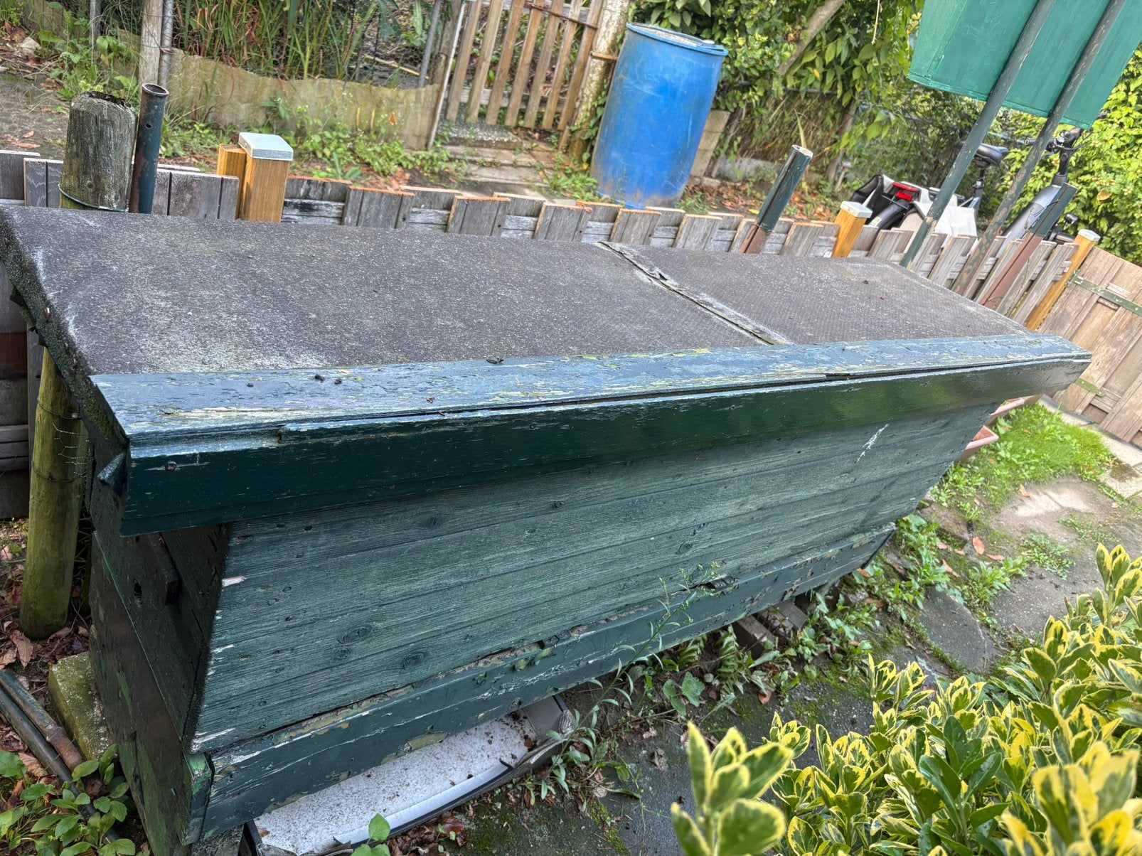 Gebruikte gereedschapskist van hout (voor op bijv volkstuin), Ophalen, Gebruikt, Hout, Overige typen