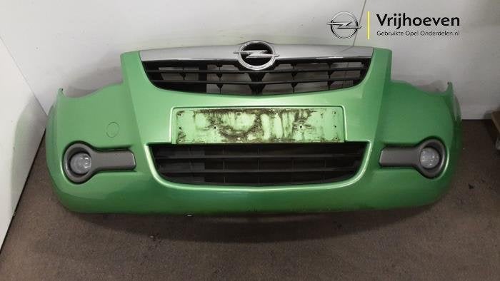 Voorbumper van een Opel Agila (Agila 08-) (ZJDB), Gebruikt, -, -, Opel