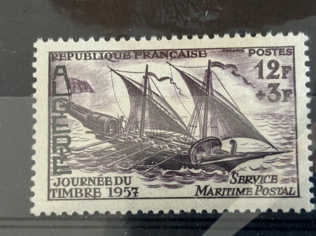 Schepen, Algerije 1957, Ophalen of Verzenden, Postfris, Overige thema's