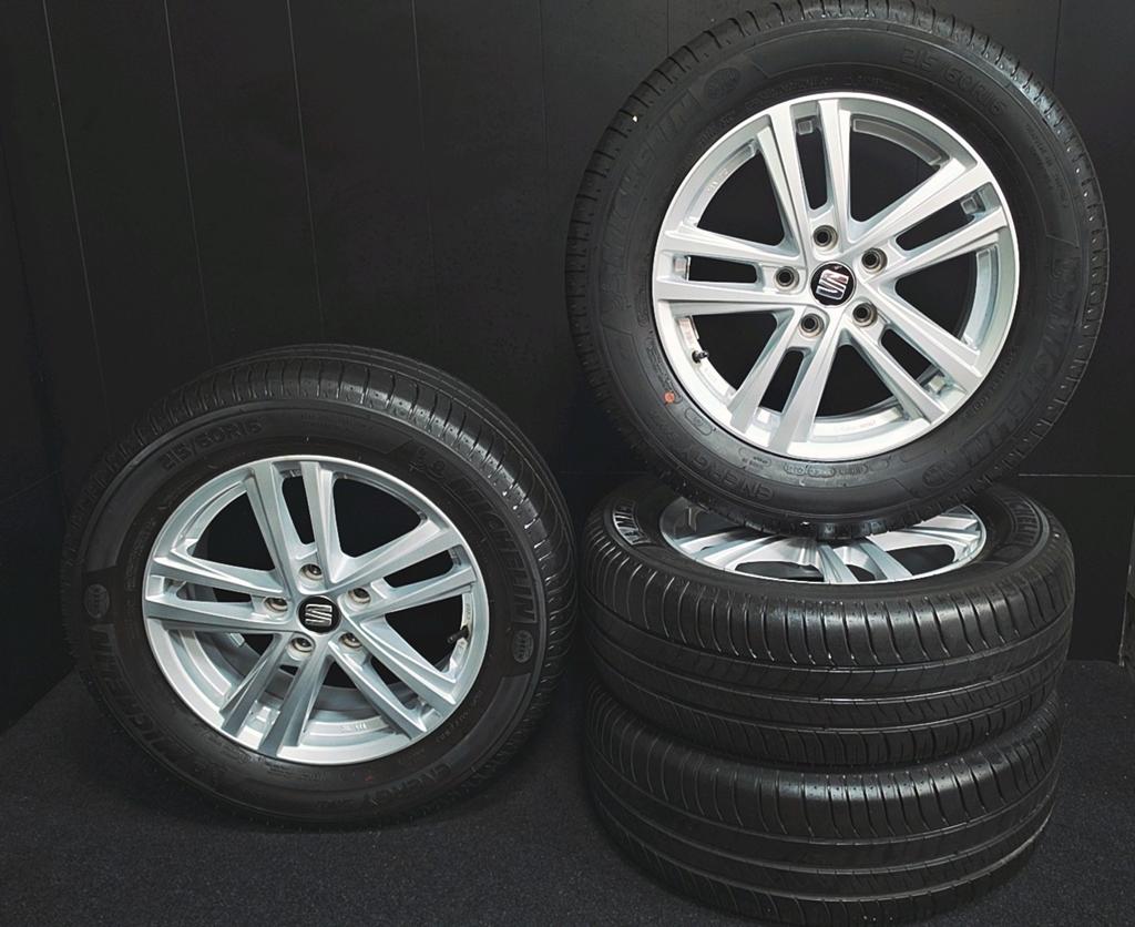 Seat Ateca velgen met Michelin zomerbanden, Auto-onderdelen, Banden en Velgen, Ophalen, 16 inch, Banden en Velgen, Seat