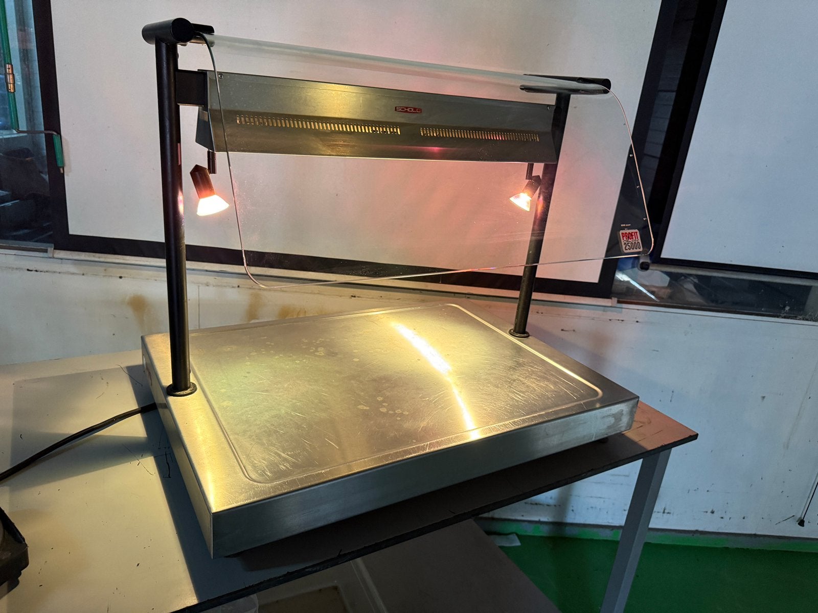 Horeca warmhoudplaat met warmtebrug scholl warmhoud rvs, Ophalen, Gebruikt, Ovens, Magnetrons en Steamers