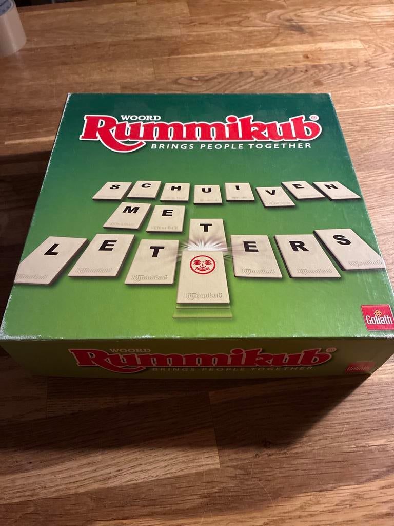 Woord Rummikub met letters, Hobby en Vrije tijd, Ophalen of Verzenden, Gebruikt