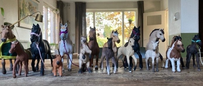 Schleich paarden en veulens, als set of per stuk., Ophalen of Verzenden, Zo goed als nieuw, Jongen of Meisje