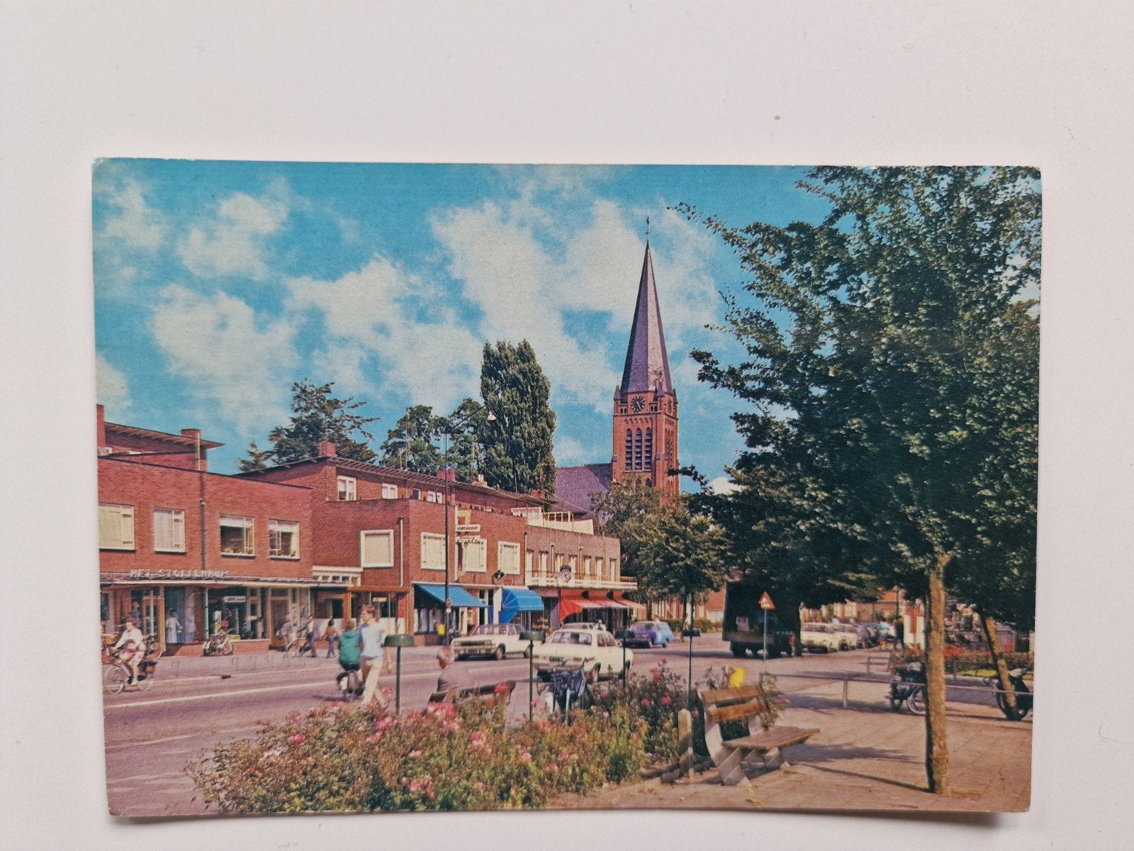 Ansichtkaart Nijverdal Grote Straat Kerk, Ophalen of Verzenden, 1960 tot 1980, Gelopen, Overijssel