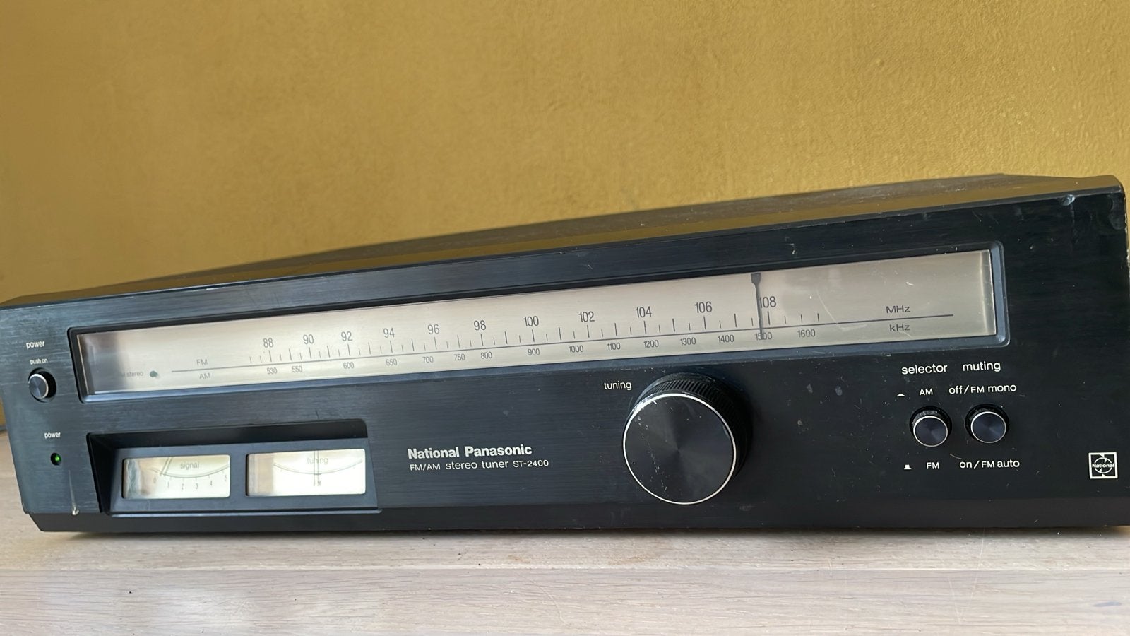 National Panasonic ST-2400 FM/AM Stereo Tuner, Audio, Tv en Foto, Ophalen, Gebruikt, Analoog
