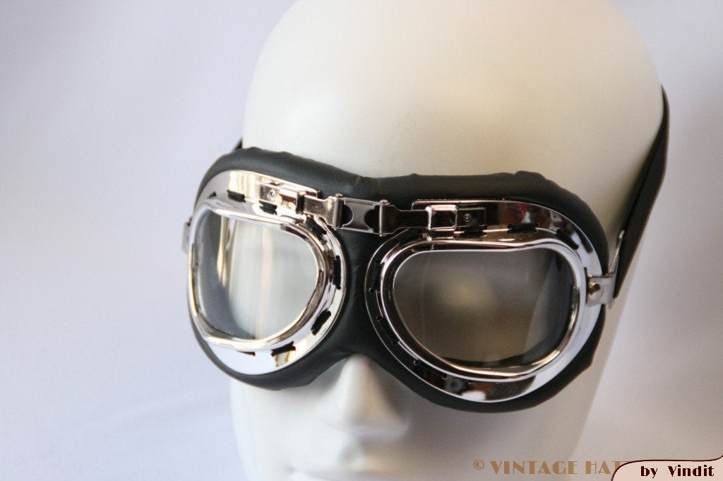 motorbril Goggles vliegeniersbril Steampunk div. kleuren, Ophalen of Verzenden, Nieuw, Accessoires