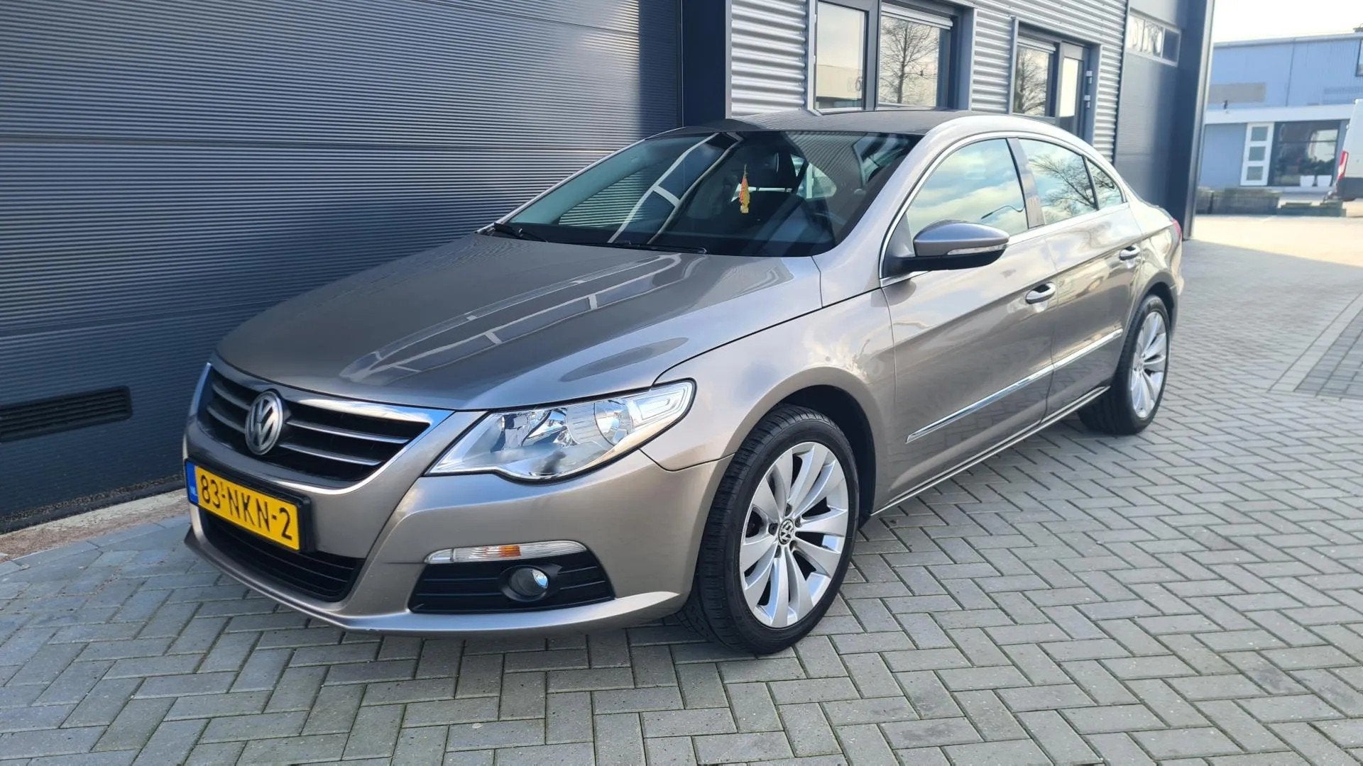 Volkswagen Passat CC, Euro 5, Stof, Zwart, Bruin