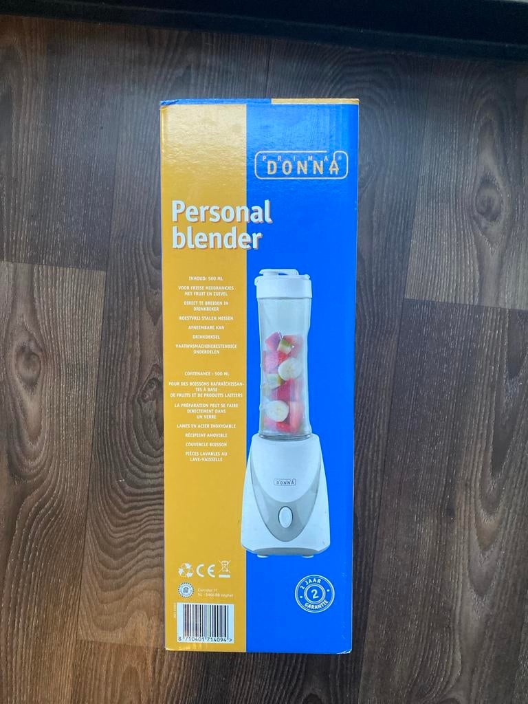 Prima Donna Personal Blender - Nieuw in doos!, Ophalen of Verzenden, Nieuw, Blender to go