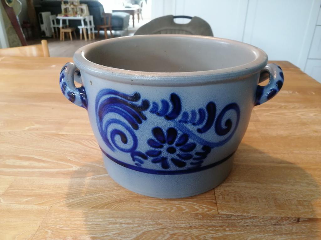 Brocante grote keulse pot, Ophalen