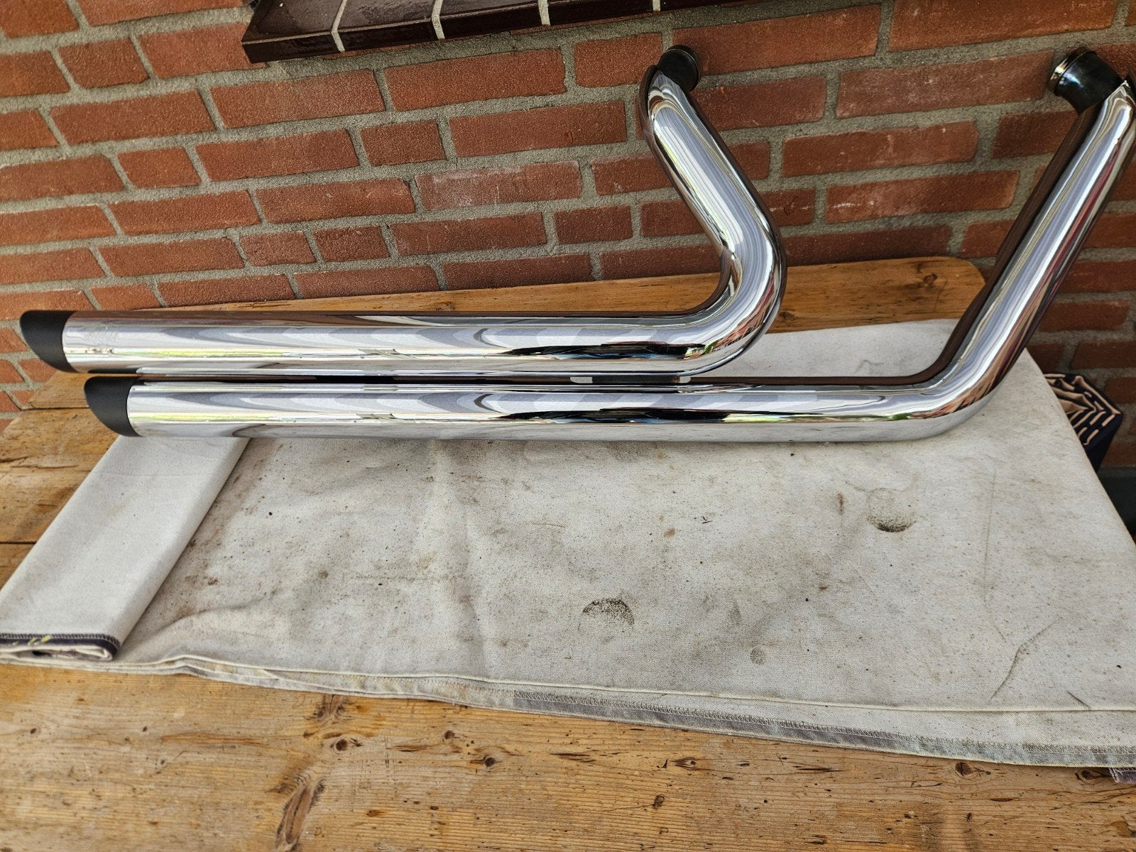 Vance & Hines Big Shots (staggered) voor HD Twincam, Ophalen, Gebruikt