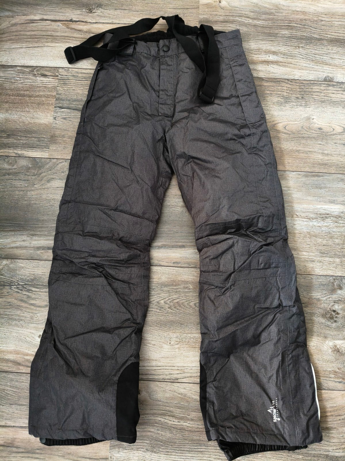 Donkergrijze ski-/snowboardbroek, maat 146/152, Ophalen of Verzenden, Zo goed als nieuw, Jongen of Meisje, Broek