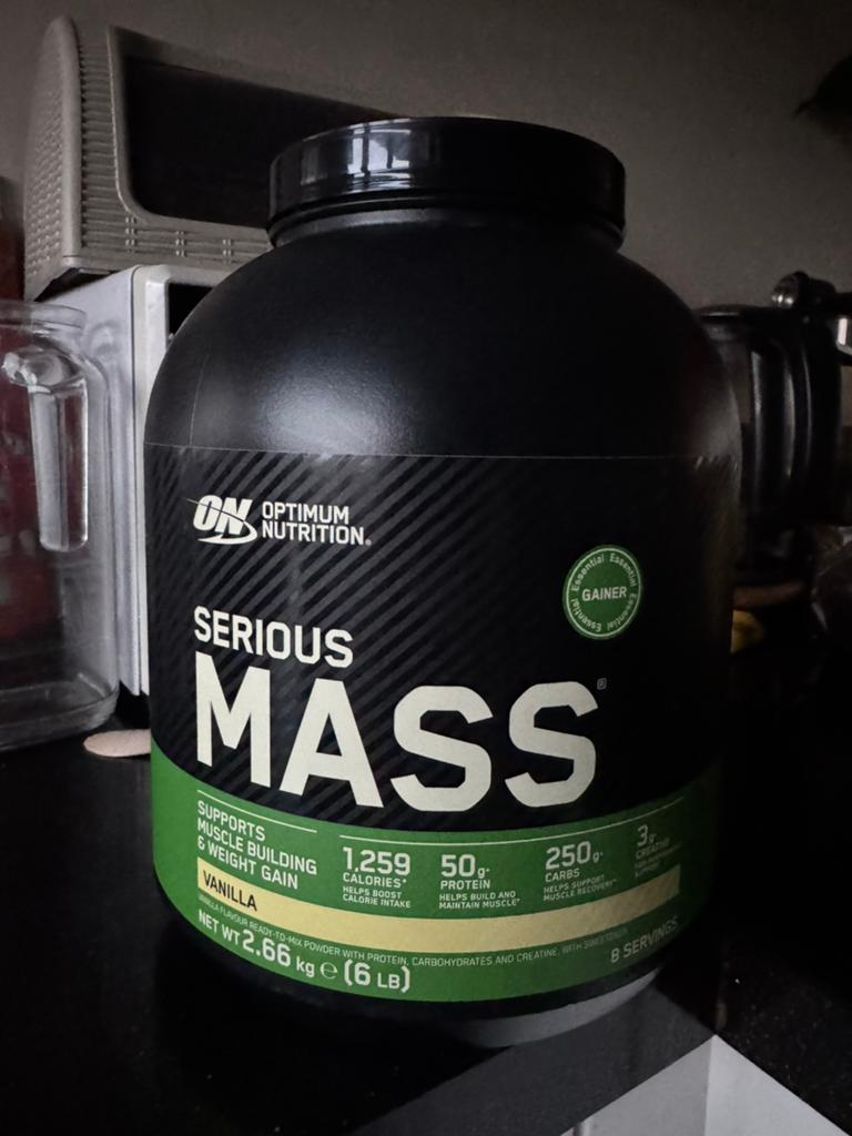 Mass gainer new 2,66kg Vanilla smaak, Sport en Fitness, Ophalen of Verzenden, Nieuw, Poeder of Drank