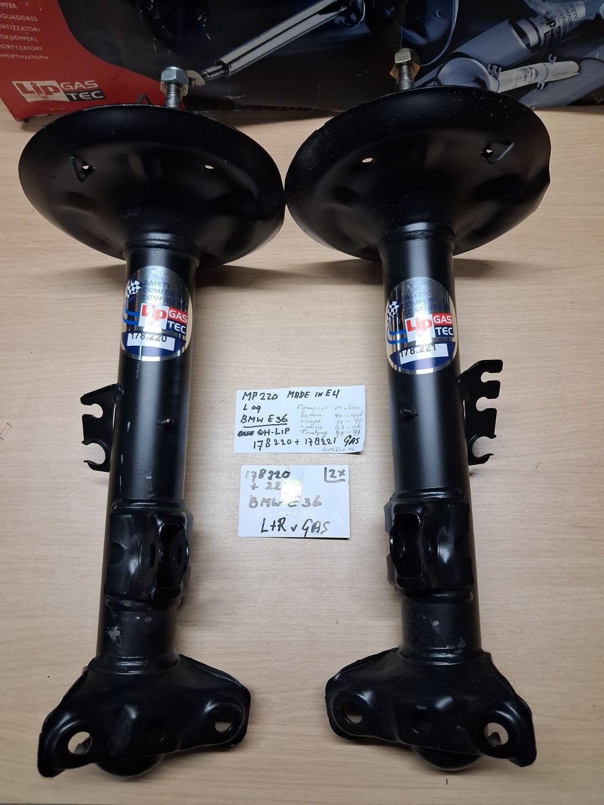 Schokdempers voor BMW E36 (L+R, Gas, Nieuw), Ophalen of Verzenden, Nieuw, BMW