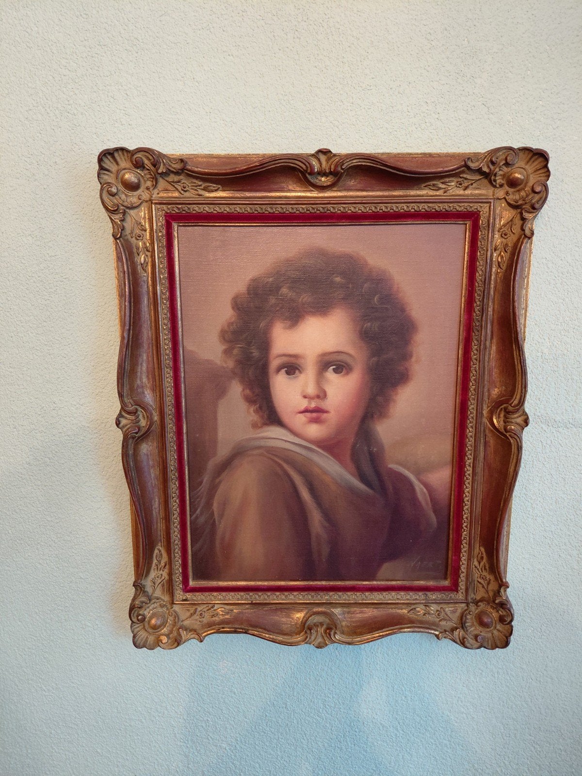 schilderij Neart ( Emiel Decraene ) zigeuner jongen, Ophalen of Verzenden, Klassiek, Ingelijst, Portret of Personen