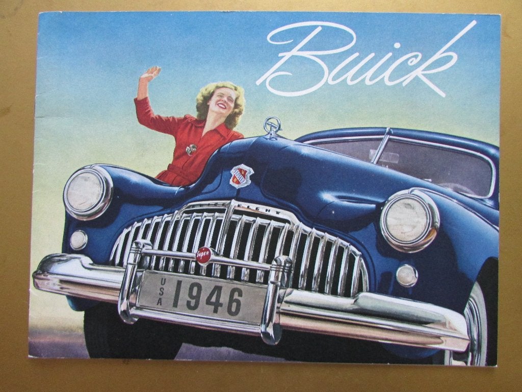1946 BUICK prestige brochure, Engels, Ophalen of Verzenden, Zo goed als nieuw, Overige merken