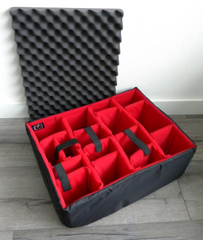 Red Dividerset of Lid Organizer tbv Peli case 1560, Audio, Tv en Foto, Fotografie | Fototassen, Overige merken, Nieuw, Ophalen of Verzenden