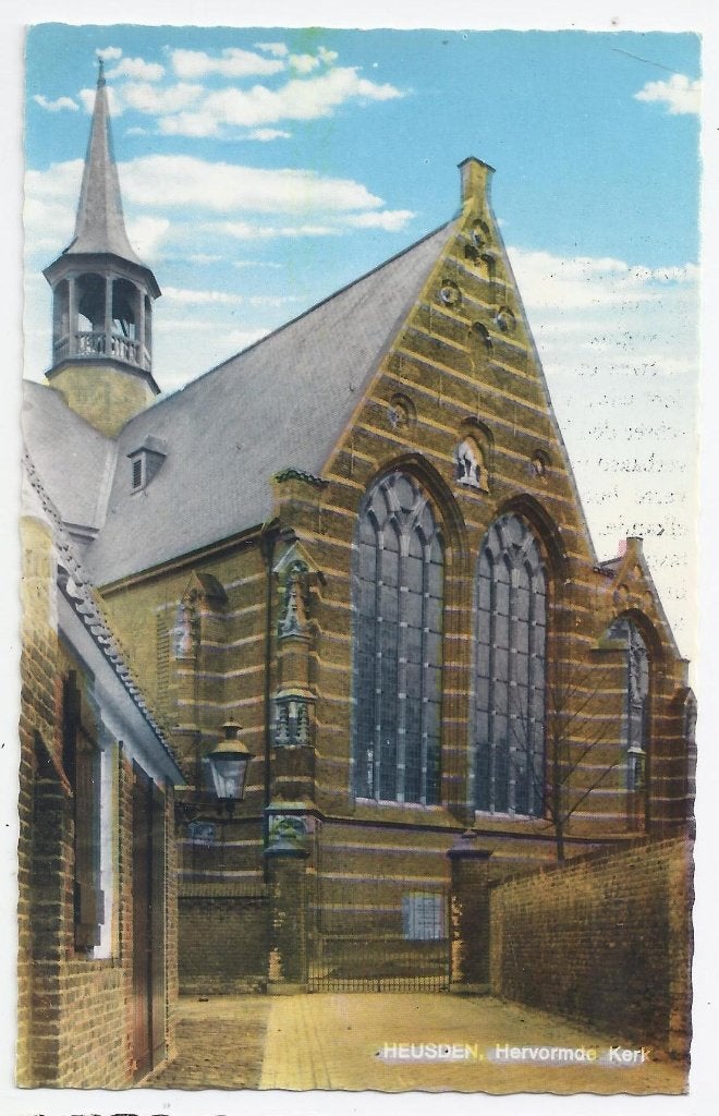 Heusden Hervormde Kerk Oude Gelopen Ansichtkaart ( 8679 ), Verzamelen, Ophalen of Verzenden, 1980 tot heden, Gelopen