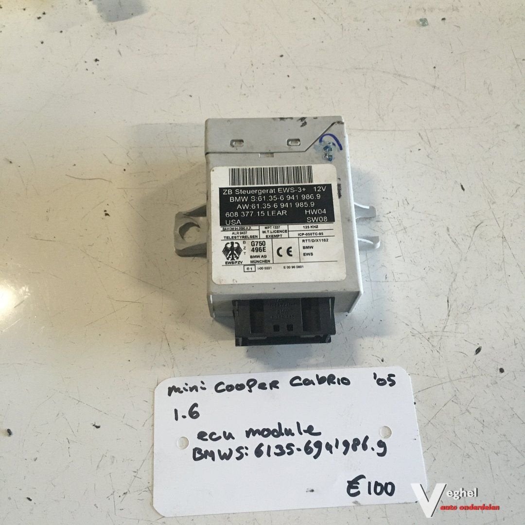 Mini Cooper Cabrio 1.6 2005  ECU   6135-6941986.9, Gebruikt, -, -, Ophalen of Verzenden