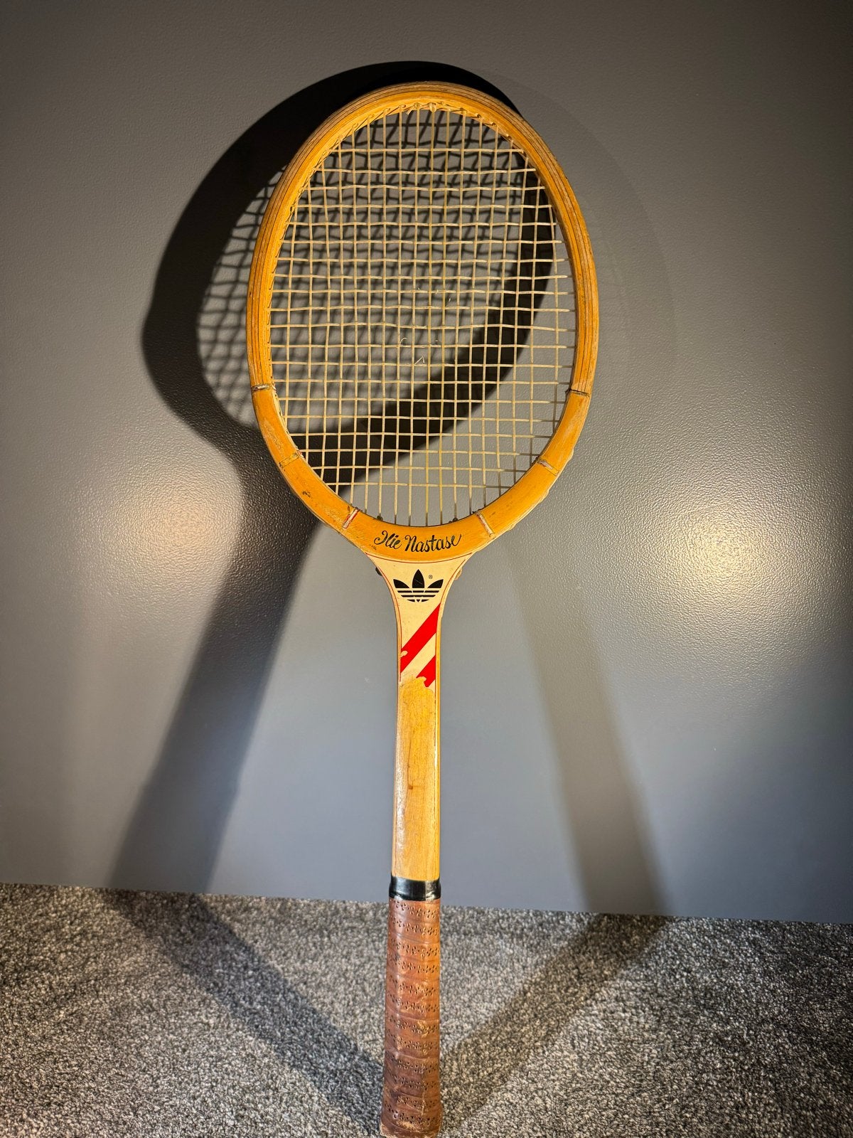 Vintage Adidas Ilie Nastase Tennisracket, Ophalen of Verzenden, Gebruikt, Racket, Adidas