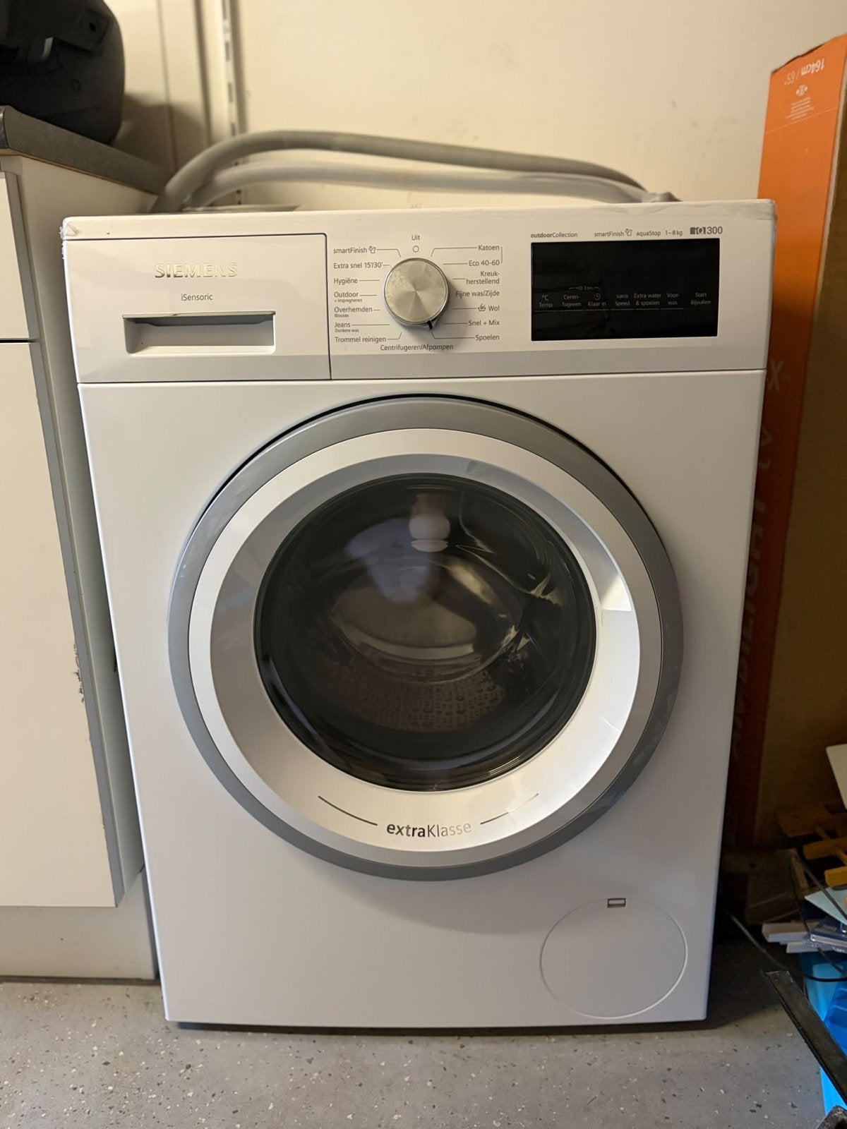 Siemens iQ300 Wasmachine - 8kg, smartFinish, aquaStop, Witgoed en Apparatuur, 1200 tot 1600 toeren, Gebruikt, 8 tot 10 kg, Ophalen of Verzenden