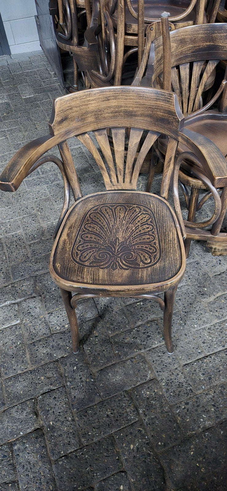 Stoelen horeca restaurant mancave thuisbar, Ophalen, Bruin, Geen, Zo goed als nieuw