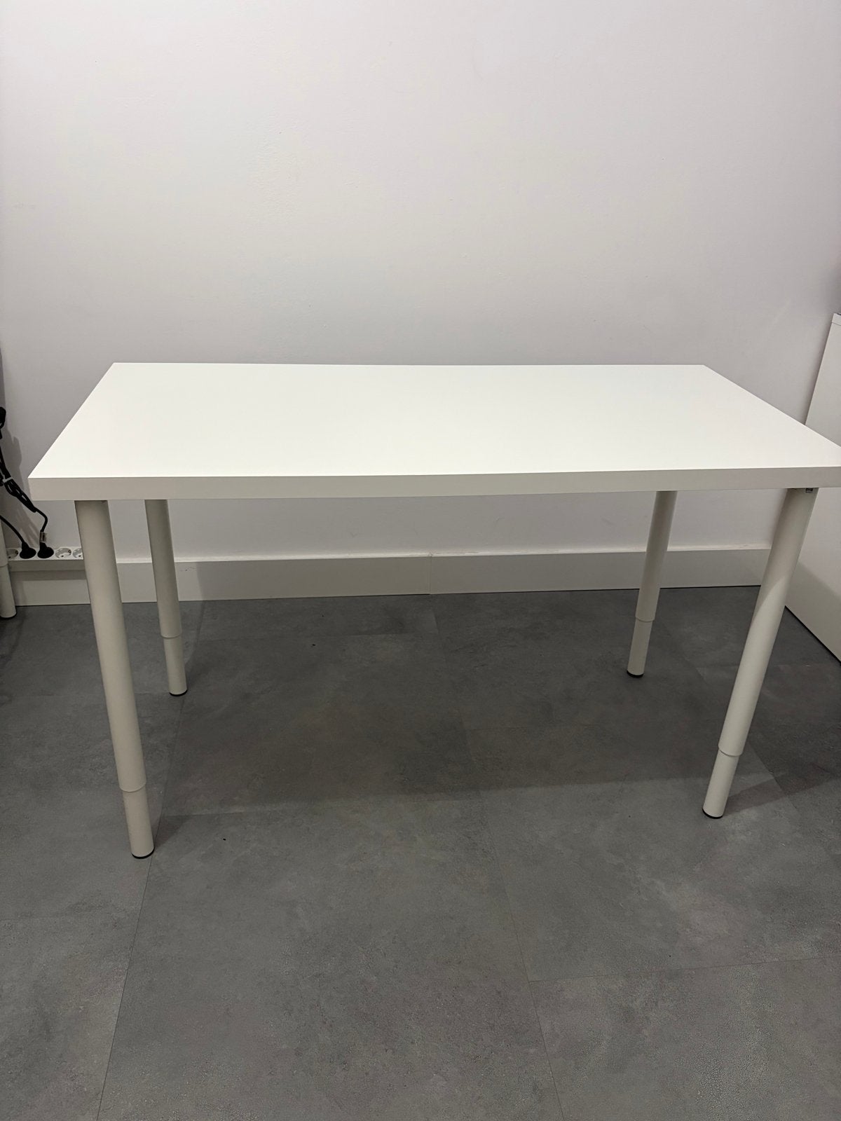 IKEA Bureau Wit 120x60 cm, Ophalen of Verzenden, Gebruikt, IKEA, Wit