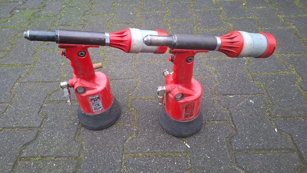 2x Far Rac 180 pneumatische popnagel tang blindklink tang, ., Ophalen of Verzenden, Zo goed als nieuw, .