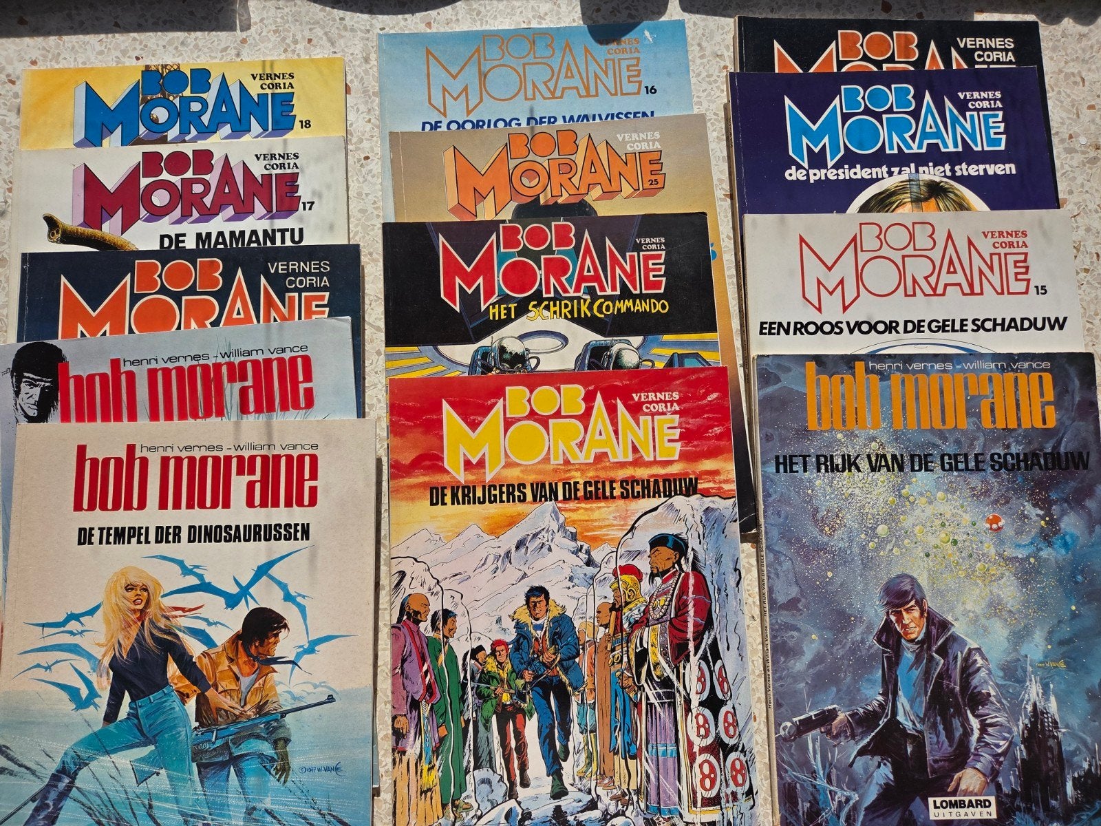 bob morane 14 albums range tot/met 25, Meerdere stripboeken, Ophalen of Verzenden, Zo goed als nieuw