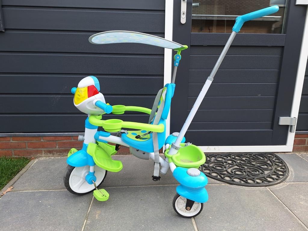 Vtech driewieler, Fietsen en Brommers, Fietsen | Driewielers, Ophalen, Gebruikt, Duwstang