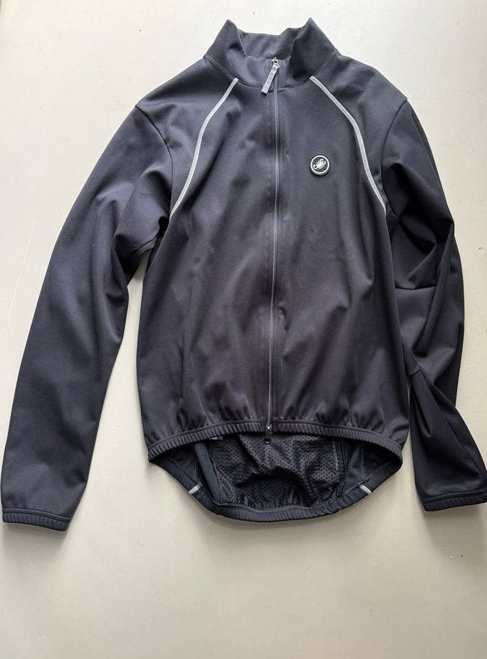 Castelli Windstopper Fietsjack Zwart Maat XL, Zwart, Maat 56/58 (XL), Ophalen of Verzenden, Hardlopen of Fietsen