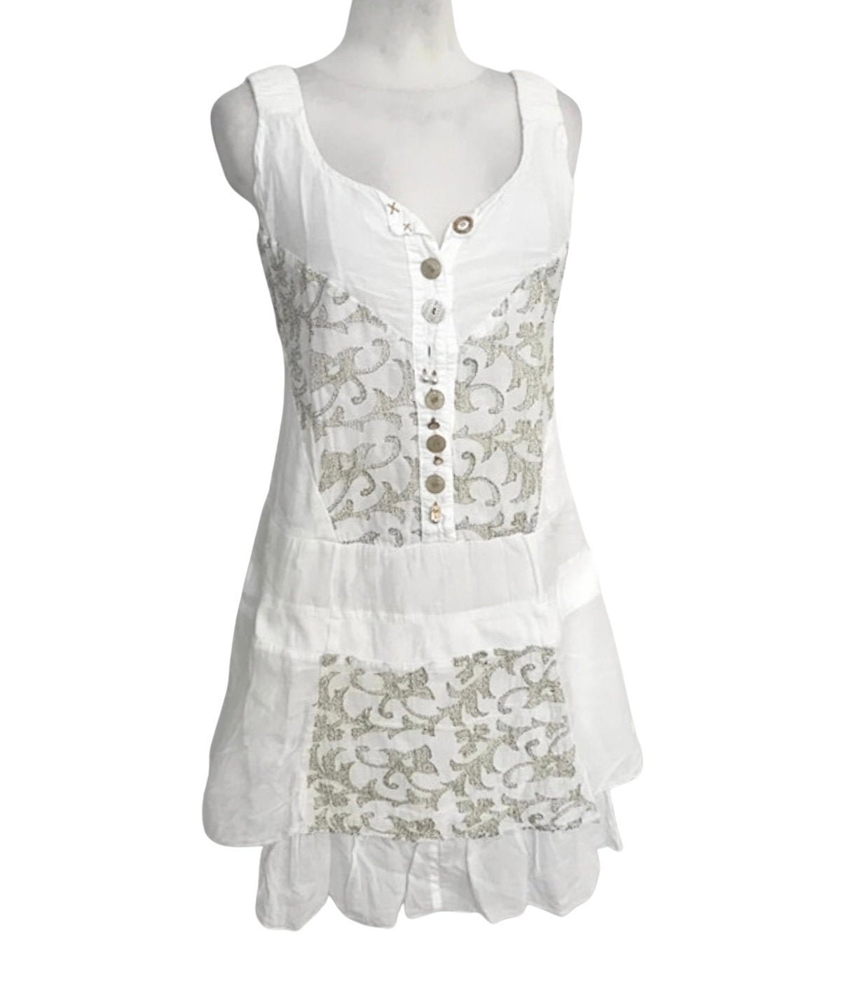 Elisa Cavaletti Jurk met Zijde Wit, maat M, Maat 38/40 (M), P, Wit, P