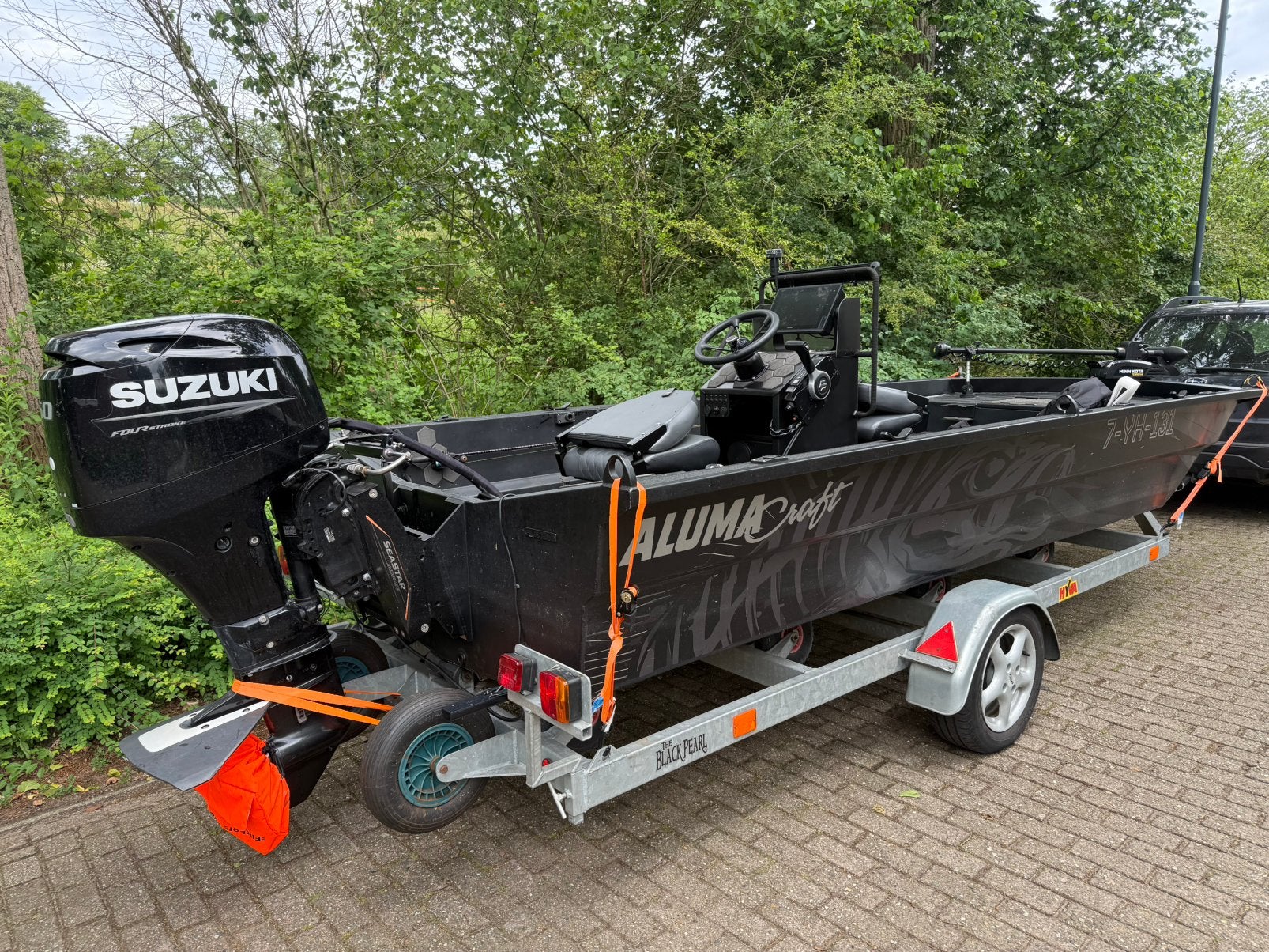 Alumacraft visboot console boot bj 2017 60pk suzuki, Ophalen, Gebruikt, Viertaktmotor, 2 m