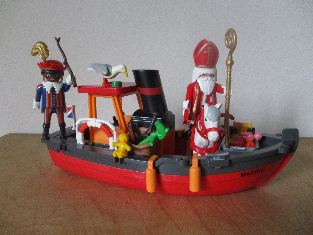 Playmobil 5206 boot van Sinterklaas, compleet, Kinderen en Baby's, Ophalen of Verzenden, Gebruikt, Complete set, Boot/Schip