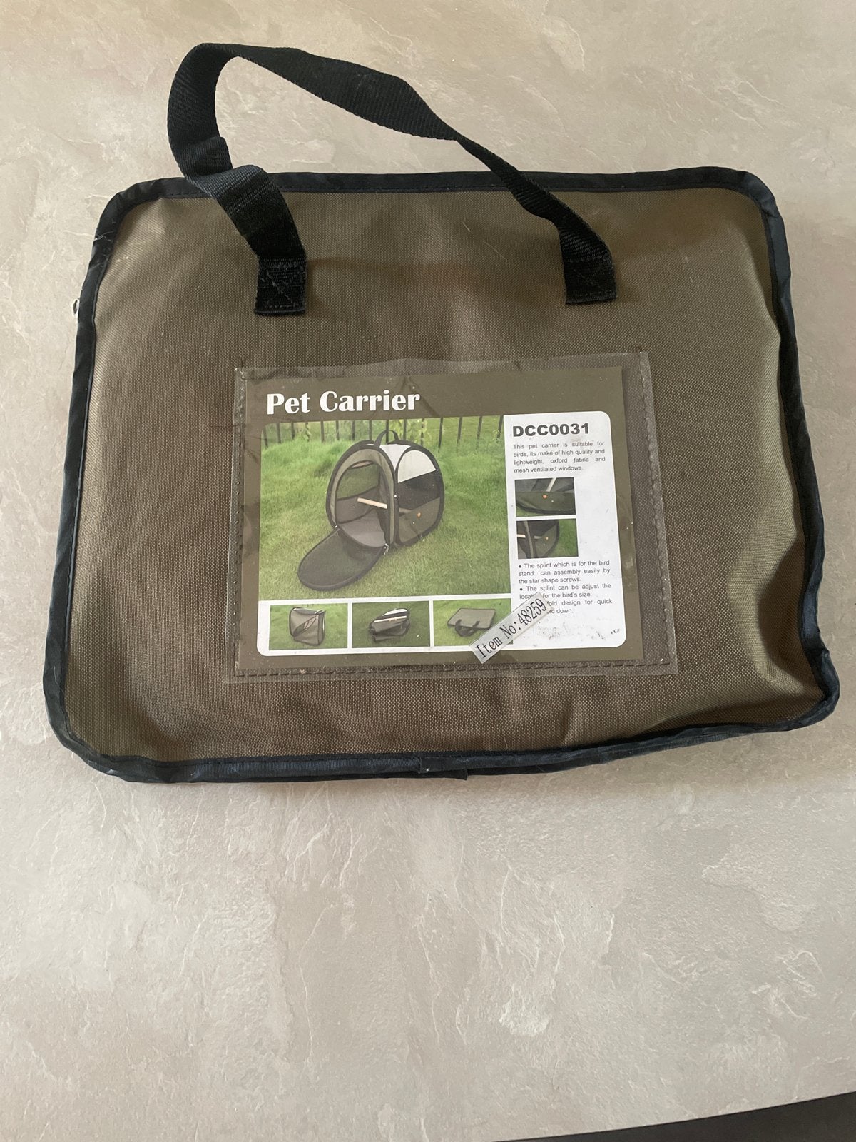 Reis tas/ tent voor vogels, Ophalen, Zo goed als nieuw