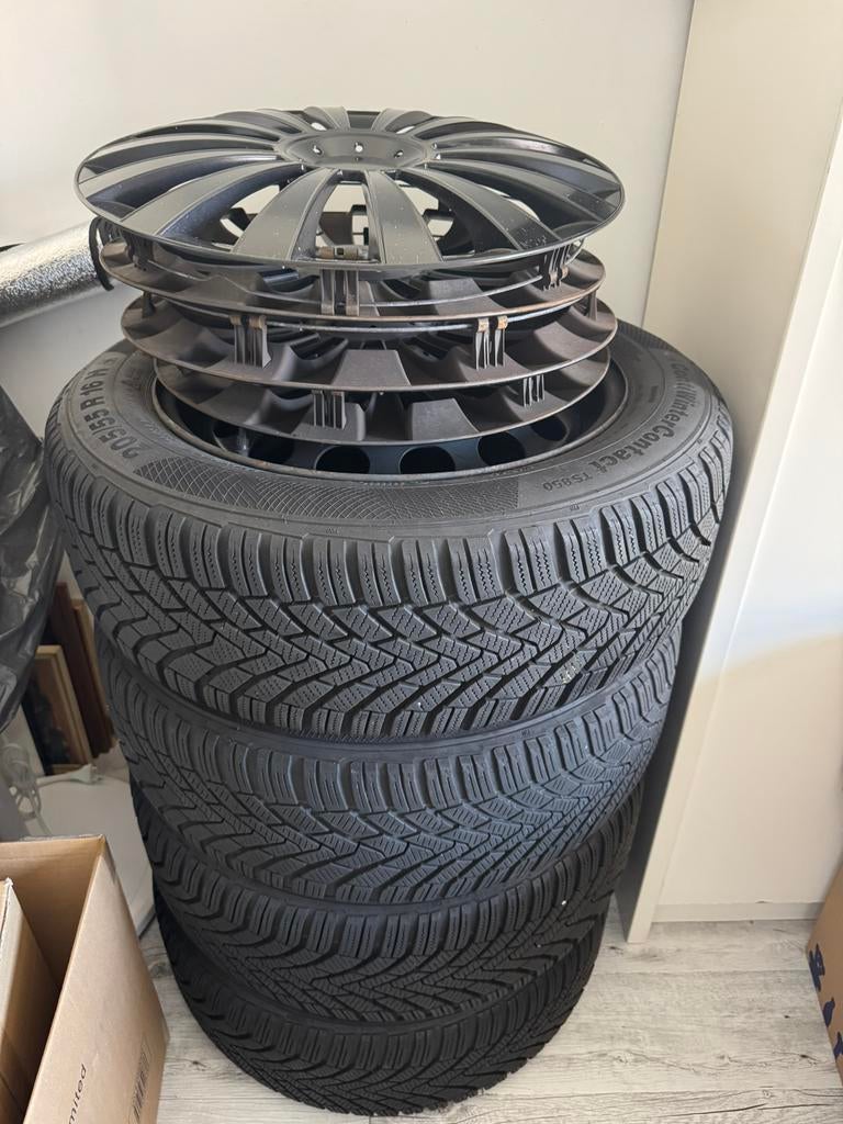 16 inch Winterbanden op staalvelg, Ophalen