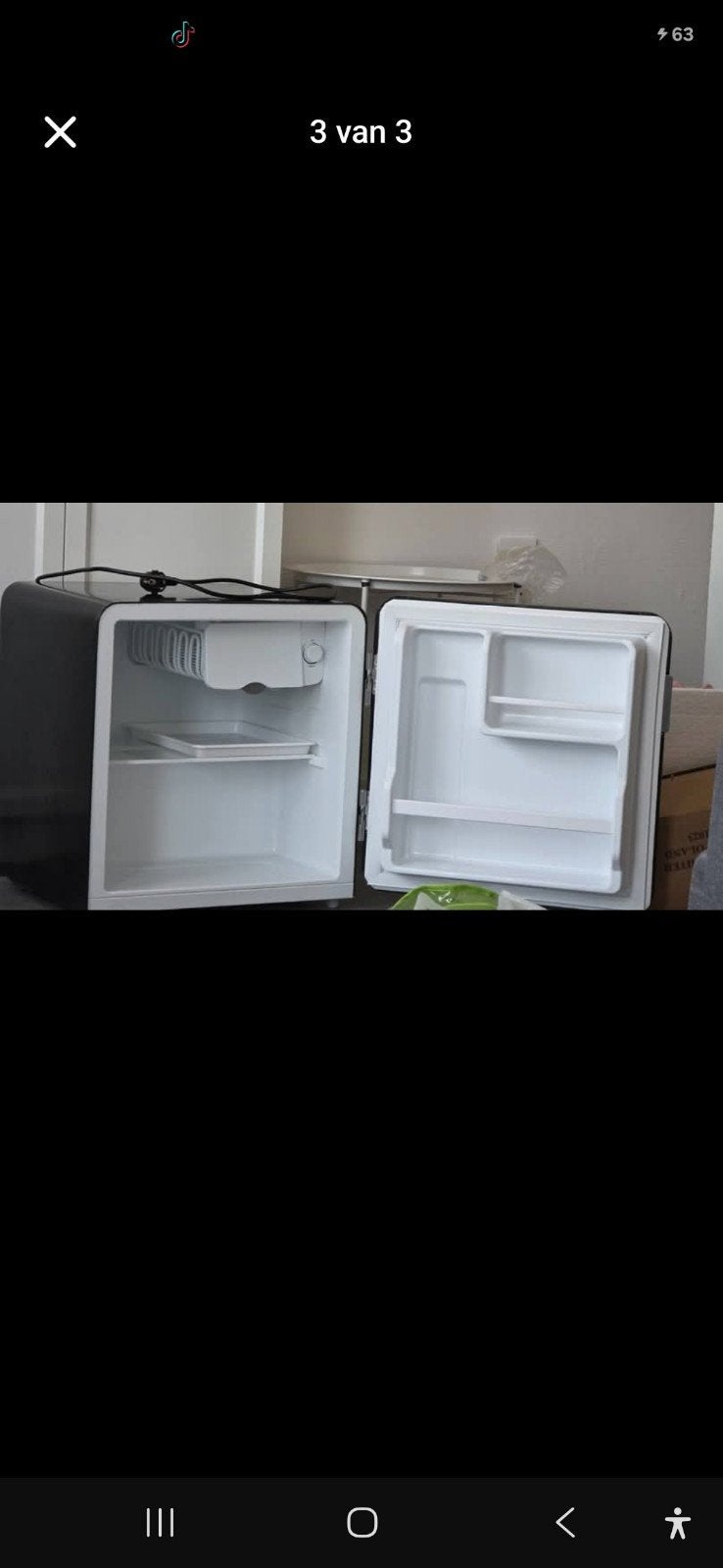 Tomado mini koelkast - Compact en handig, Ophalen, Gebruikt, Minder dan 75 liter, Met vriesvak