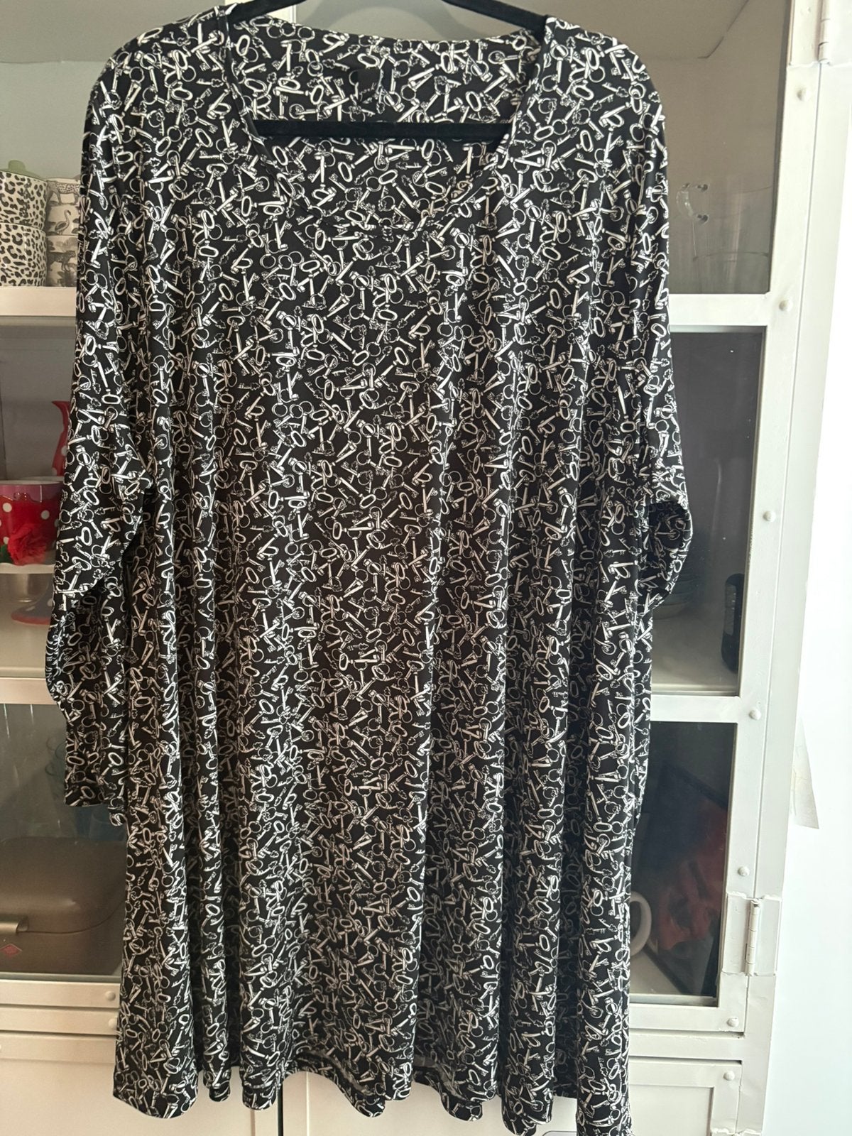 Tuniek yoek maat +58-60, Verzenden, Zo goed als nieuw, Meerkleurig, Blouse of Tuniek