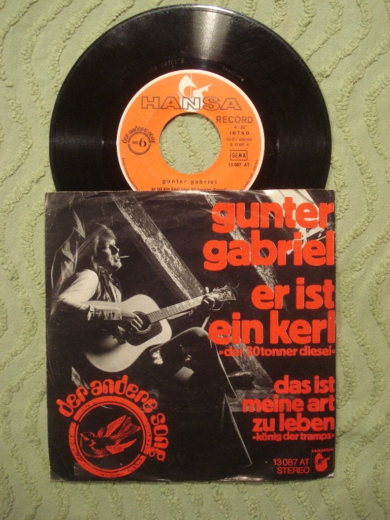 Gunter Gabriel 7" Vinyl Single: ‘Er is ein Kerl’ (D), Ophalen of Verzenden, Gebruikt, 7 inch, Pop