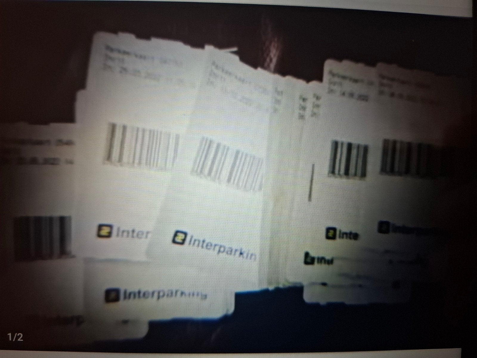Parkeertickets, Ophalen of Verzenden, Gebruikt
