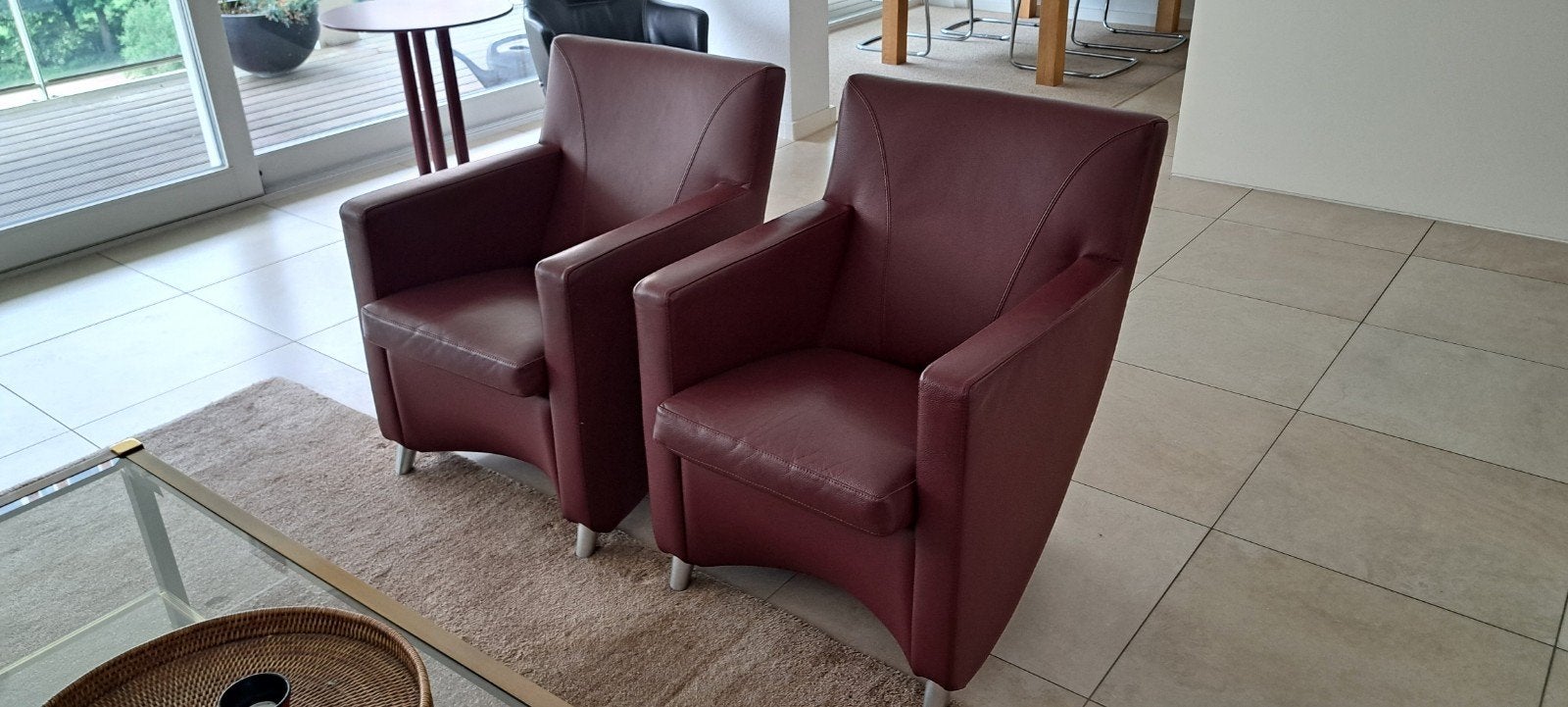 Leolux lederen fauteuil 2 stuks, Ophalen