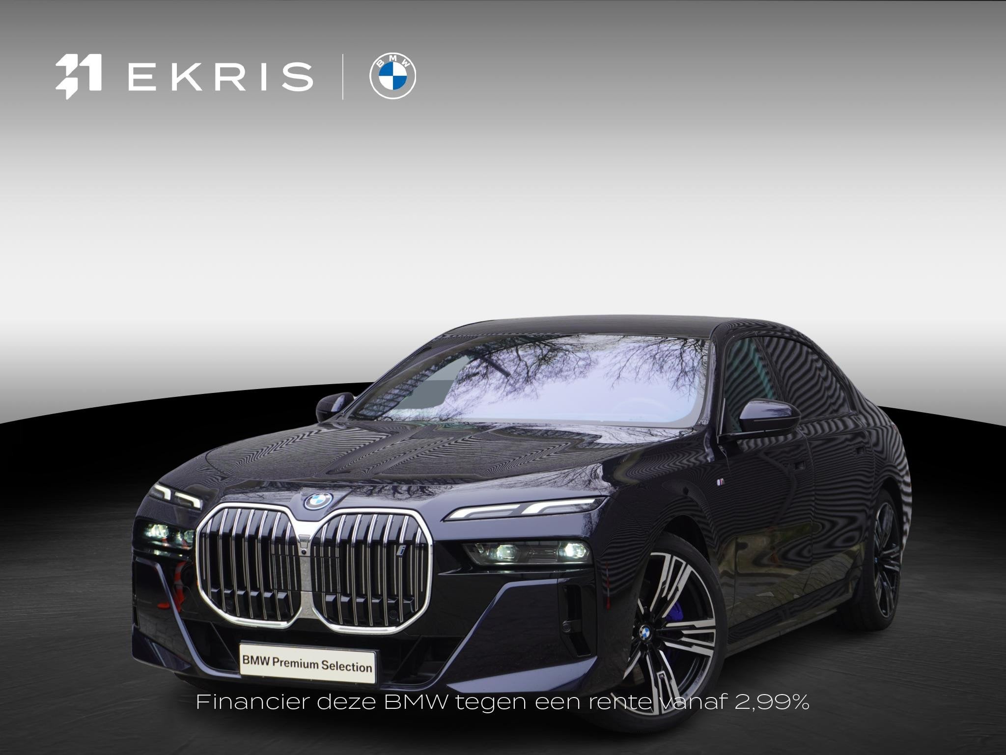 BMW i7 xDrive60 M Sportpakket | Glazen panoramadak Sky Loung, Auto's, Automaat, Stof, Gebruikt, Zwart