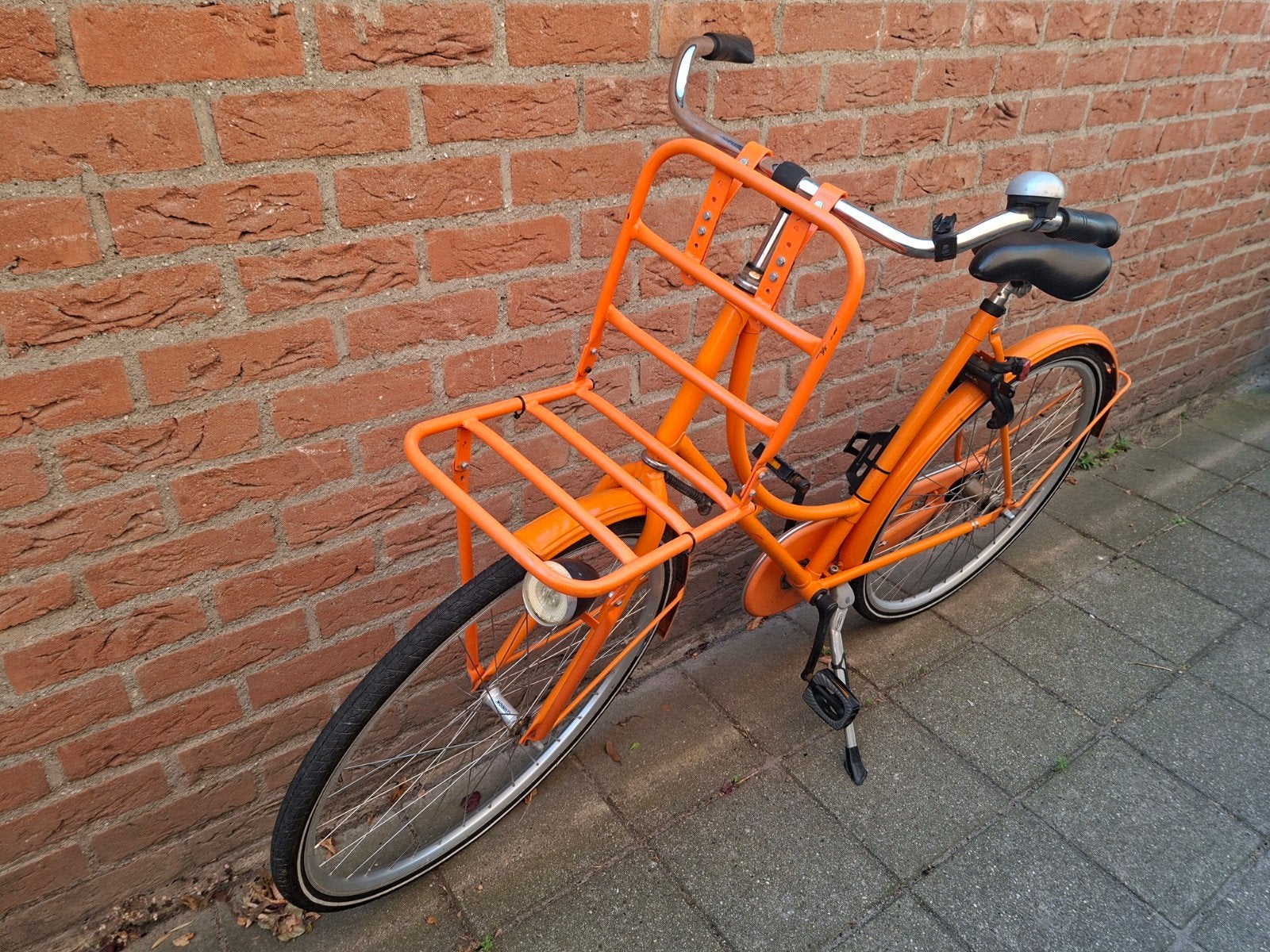 Oranje transportfiets  - tulip, Ophalen, Gebruikt, Overige merken