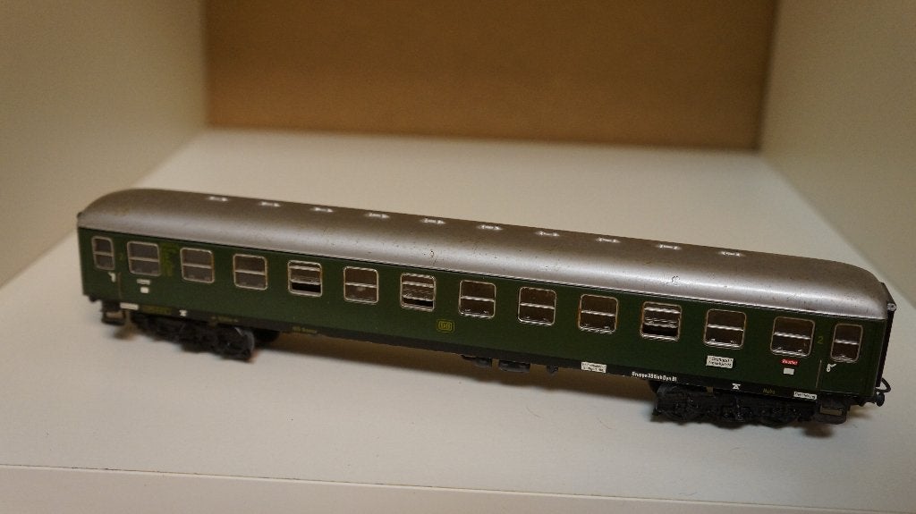 Märklin H0 – Groen D-trein sneltreinrijtuig 2e klasse DB, Hobby en Vrije tijd, Wisselstroom, Gebruikt, Wagon, Ophalen of Verzenden
