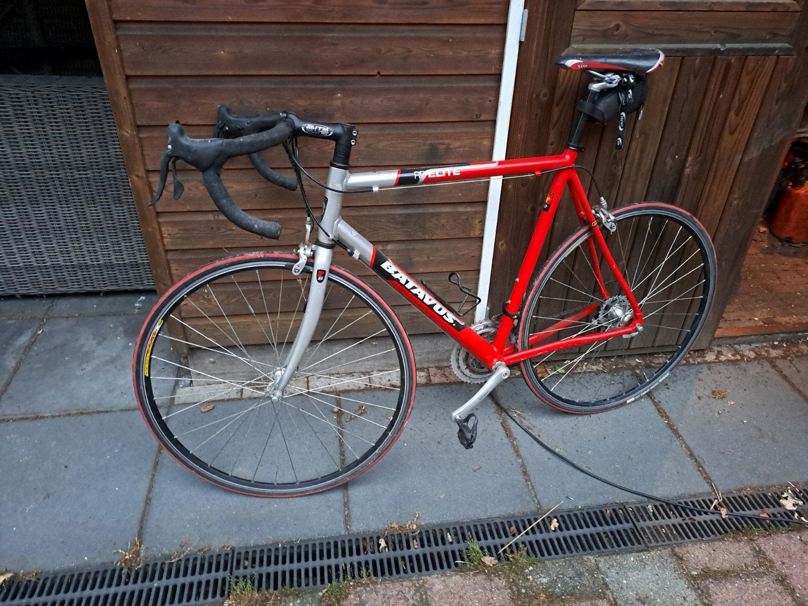 Batavus RR Elite Racefiets - Rood/Zilver, 61 cm frame, Fietsen en Brommers, Fietsen | Racefietsen, Ophalen, Gebruikt, Batavus