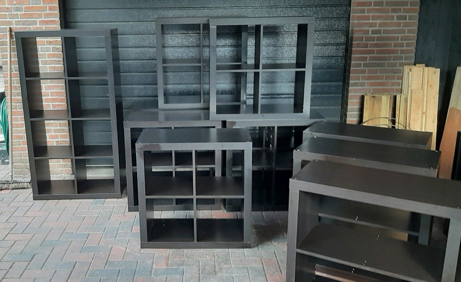 11 Vakkenkasten ikea kallax  / expedit, Ophalen, Gebruikt