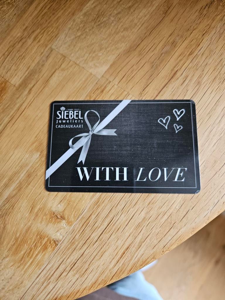 Cadeaukaart Siebel juweliers, Tickets en Kaartjes, Kortingen en Cadeaubonnen